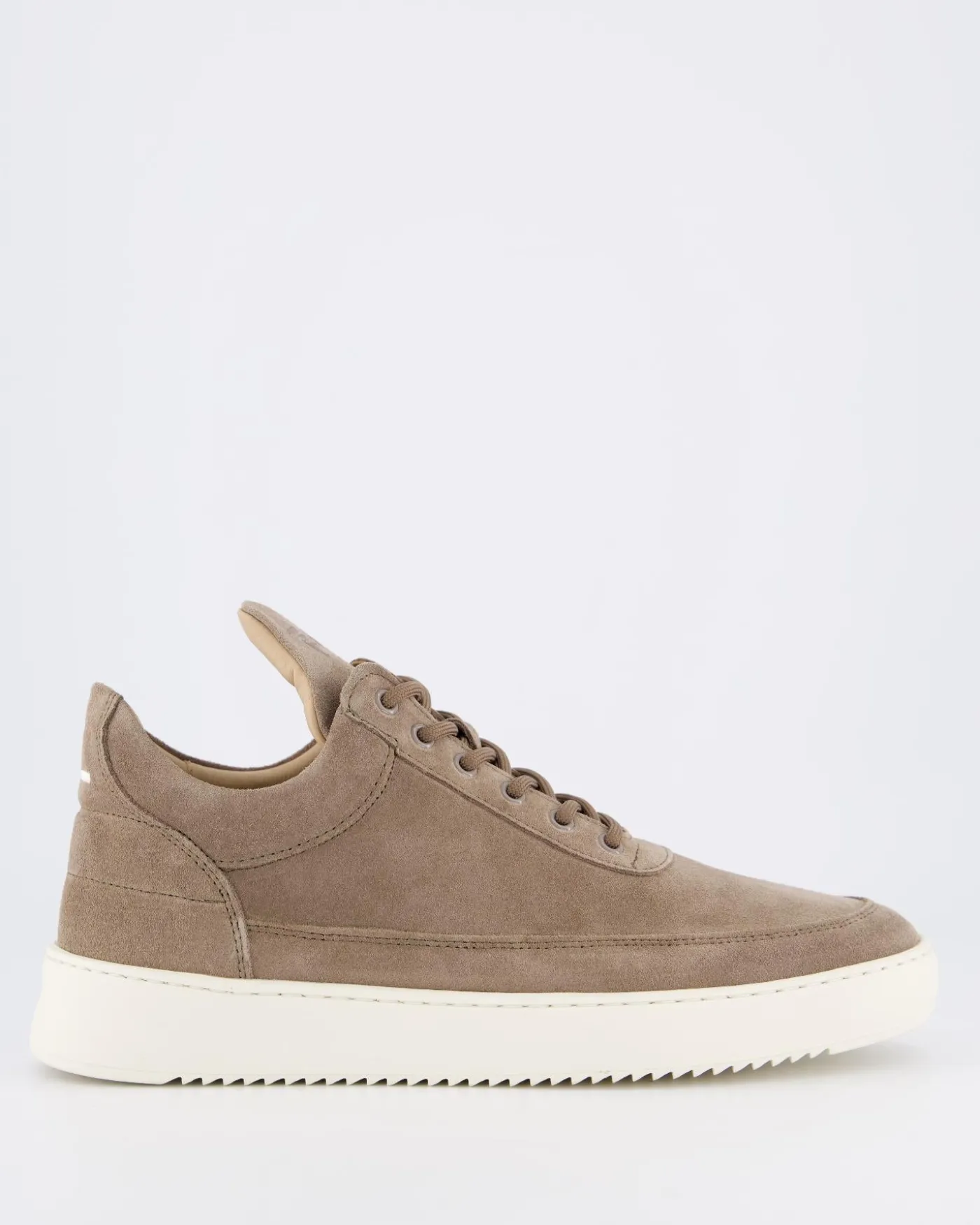 Heren Low Top Suede Sneaker Bruin