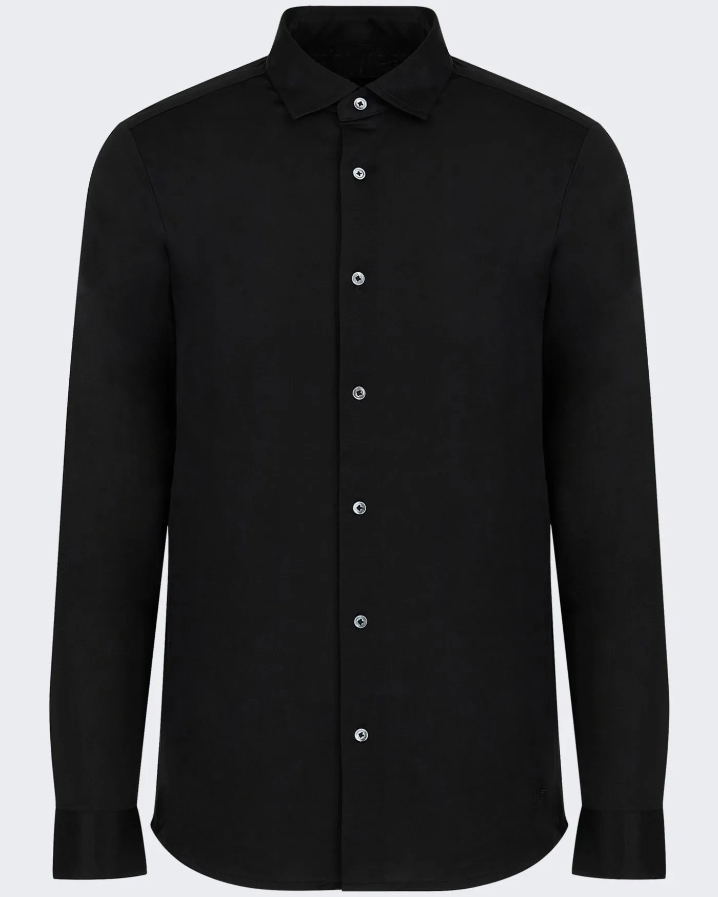 Heren Lyocell Jersey Shirt Zwart