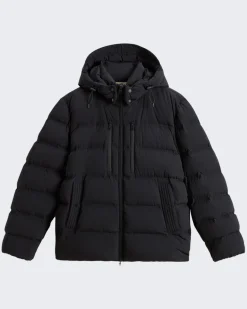 Heren Matt Stretch Puffer Jack Zwart