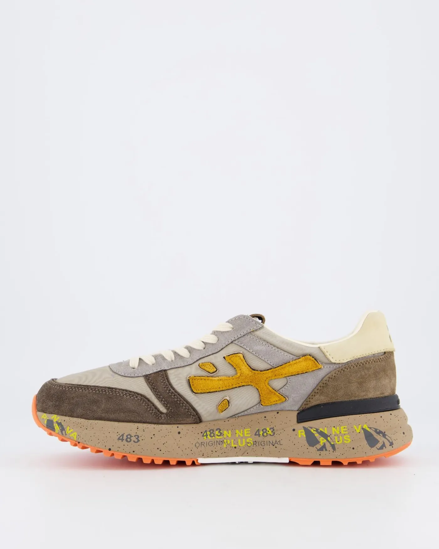 Heren Mick Sneaker Beige/Bruin