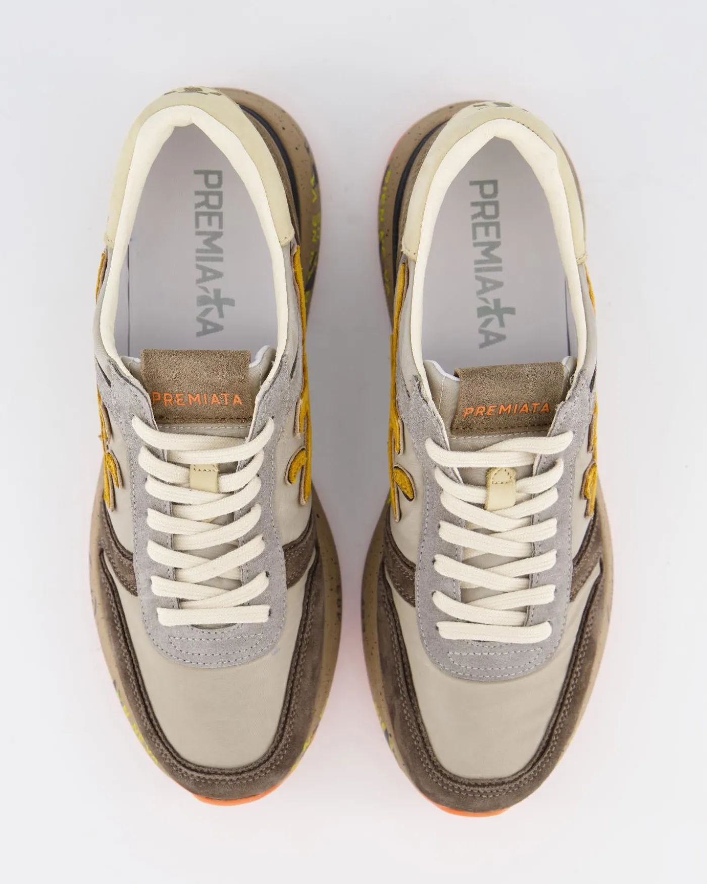 Heren Mick Sneaker Beige/Bruin