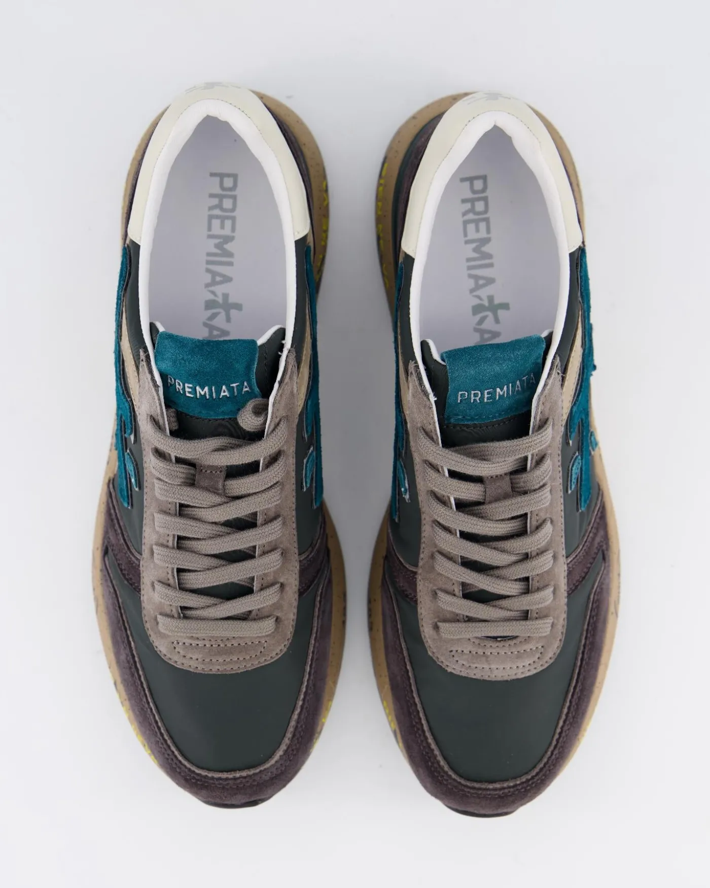 Heren Mick Sneaker Grijs/Blauw