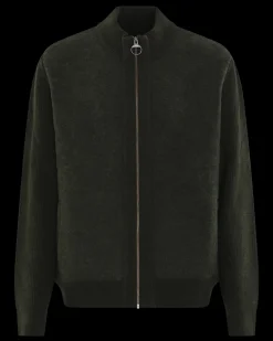 Heren Milburn Zip Sweater Groen