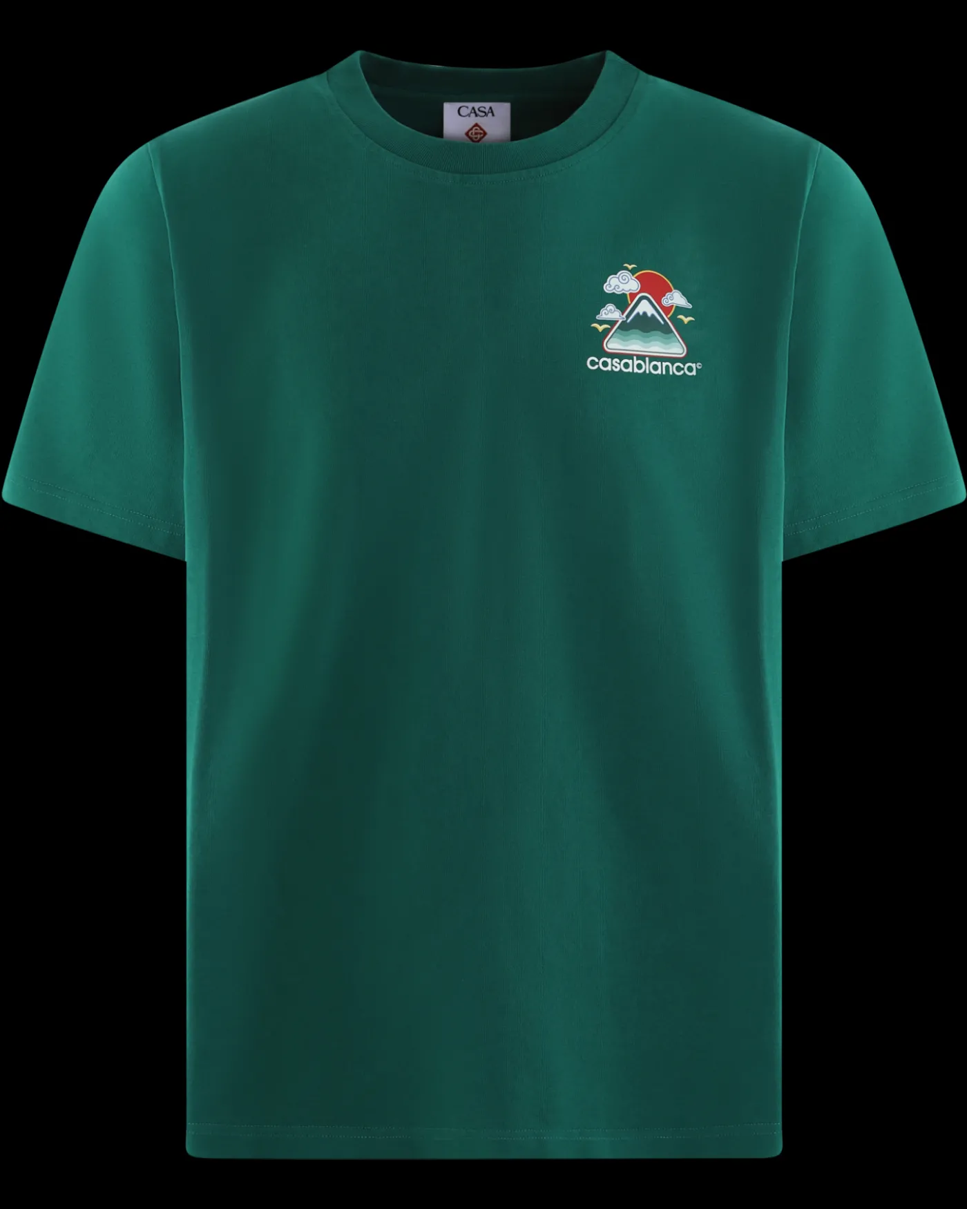Heren Montagne Ondulée T-Shirt Groen