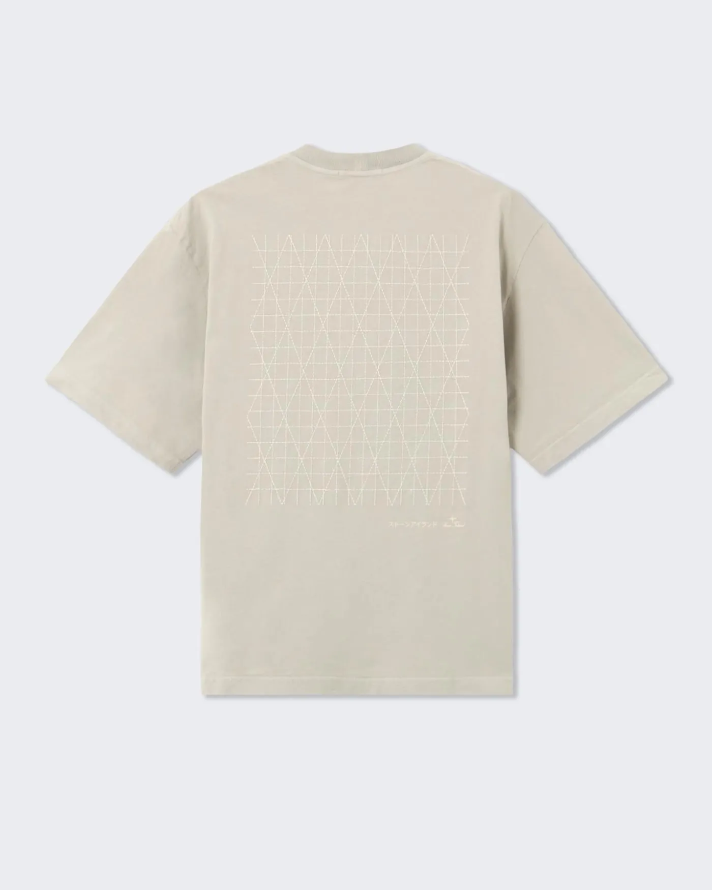 Heren Multiaxial Sashiko Shirt Beige