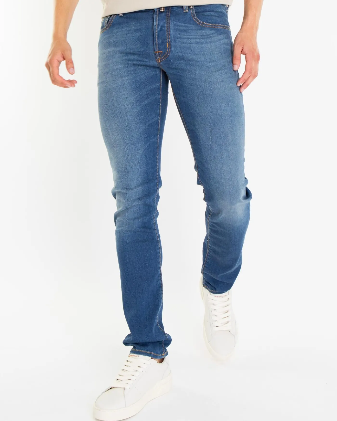 Heren Nick Slim Jeans Blauw
