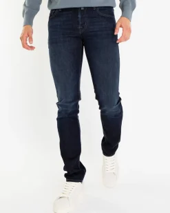 Heren Nick Slim Jeans Blauw