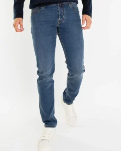 Heren Nick Slim Jeans Blauw
