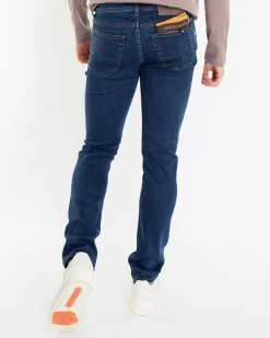 Heren Nick Slim Jeans Blauw