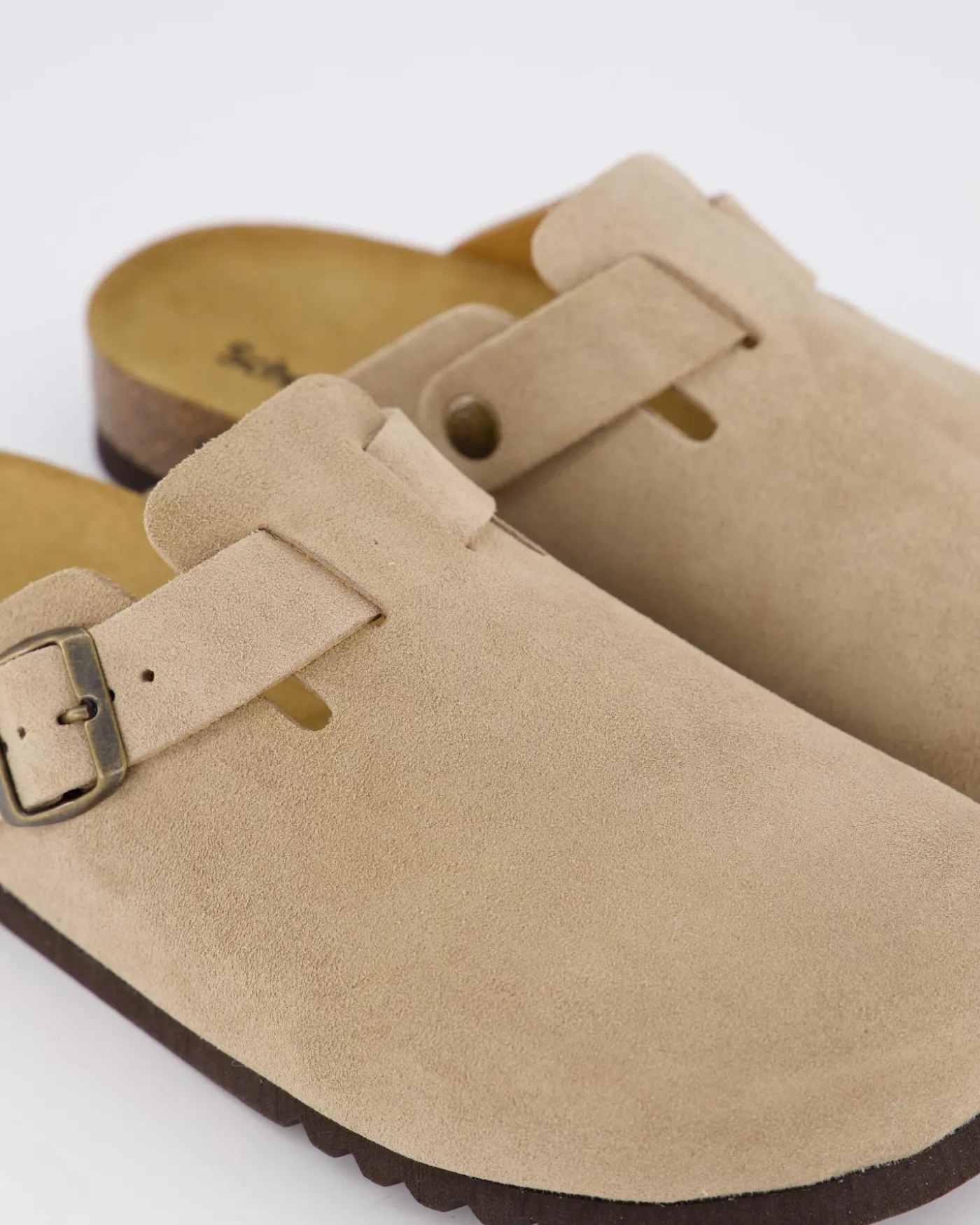 Heren Olivier Pantoffel Dark Beige