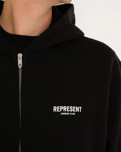 Heren Owners Club Zip Hoodie Zwart