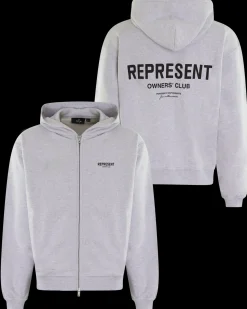 Heren Owners Club Zip Hoodie Grijs