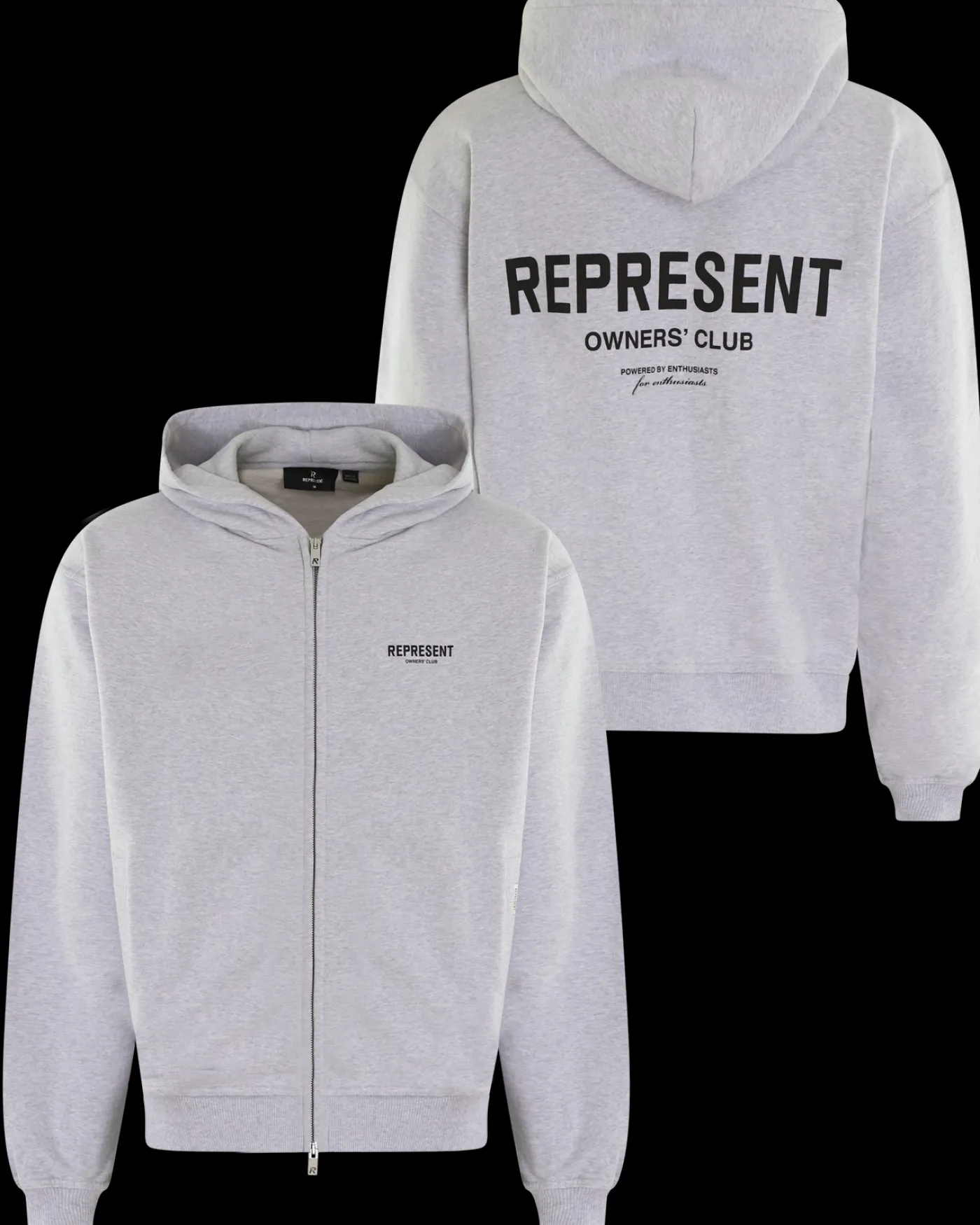 Heren Owners Club Zip Hoodie Grijs
