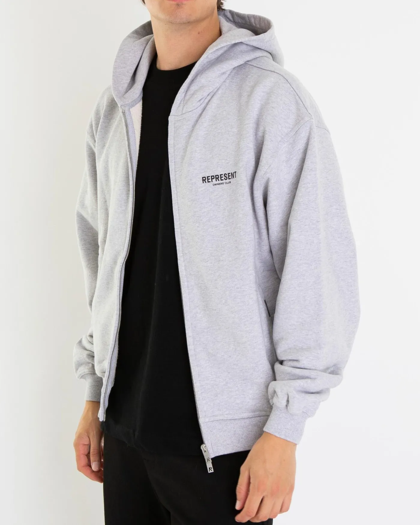 Heren Owners Club Zip Hoodie Grijs