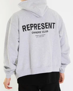 Heren Owners Club Zip Hoodie Grijs
