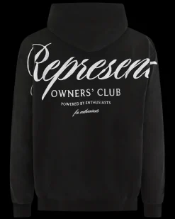 Heren Owners Script Hoodie Zwart
