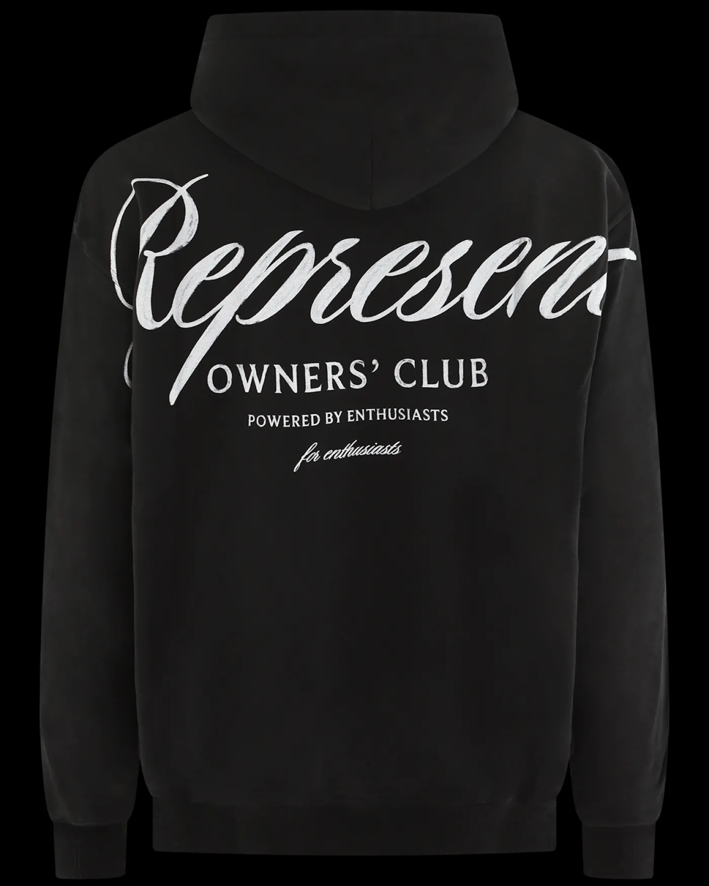 Heren Owners Script Hoodie Zwart