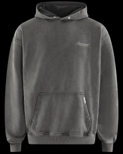 Heren Owners Script Hoodie Grijs