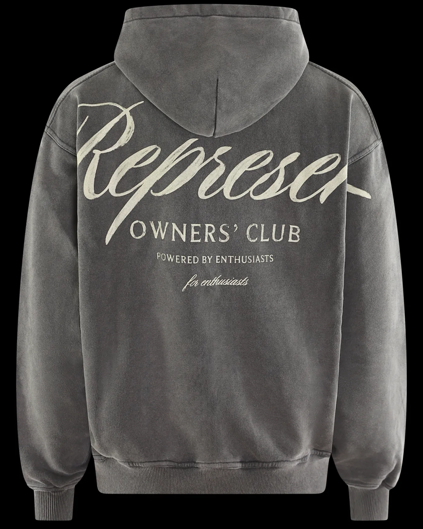 Heren Owners Script Hoodie Grijs
