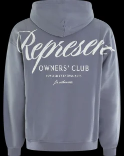 Heren Owners Script Hoodie Blauw