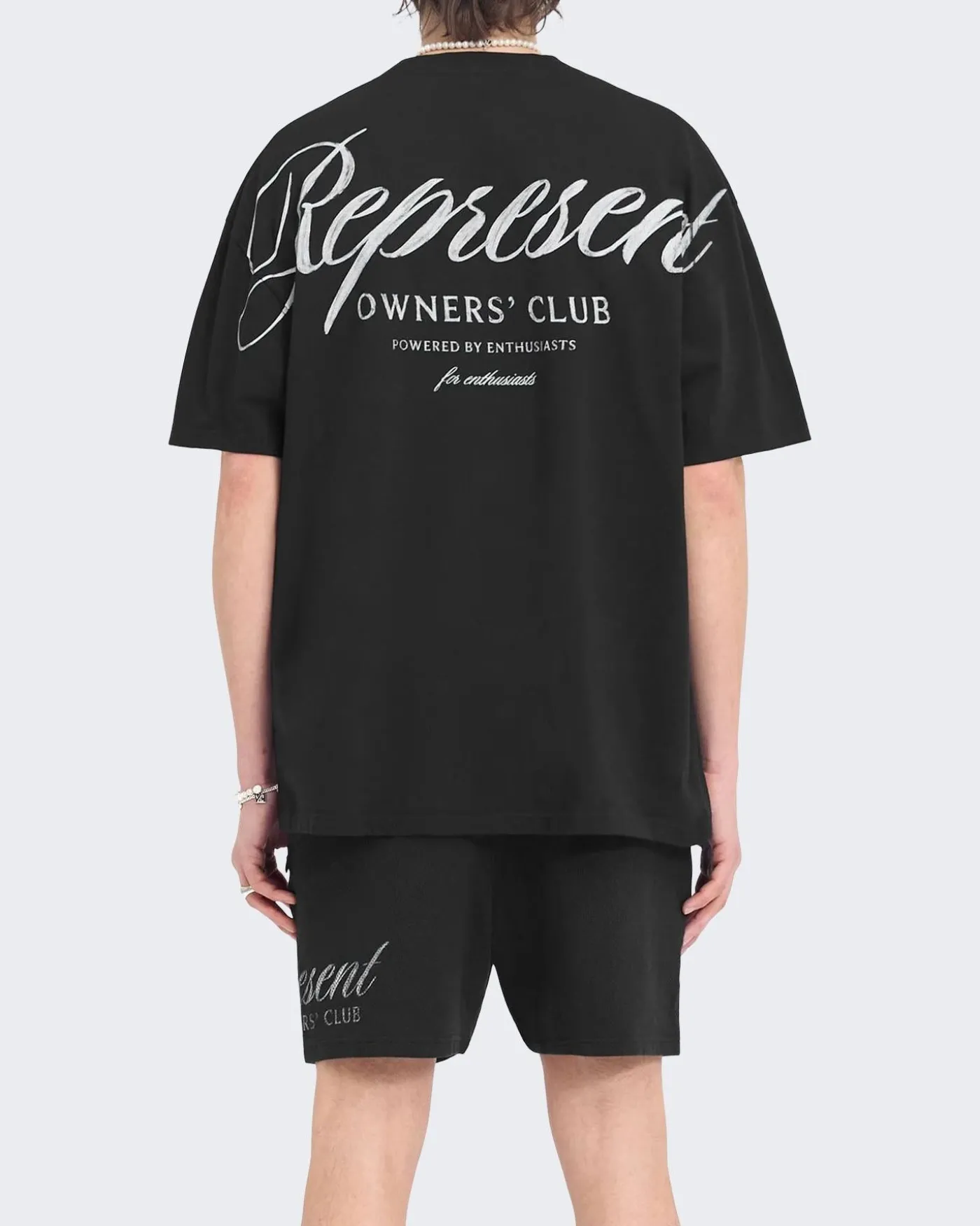 Heren Owners Script T-Shirt Blauw