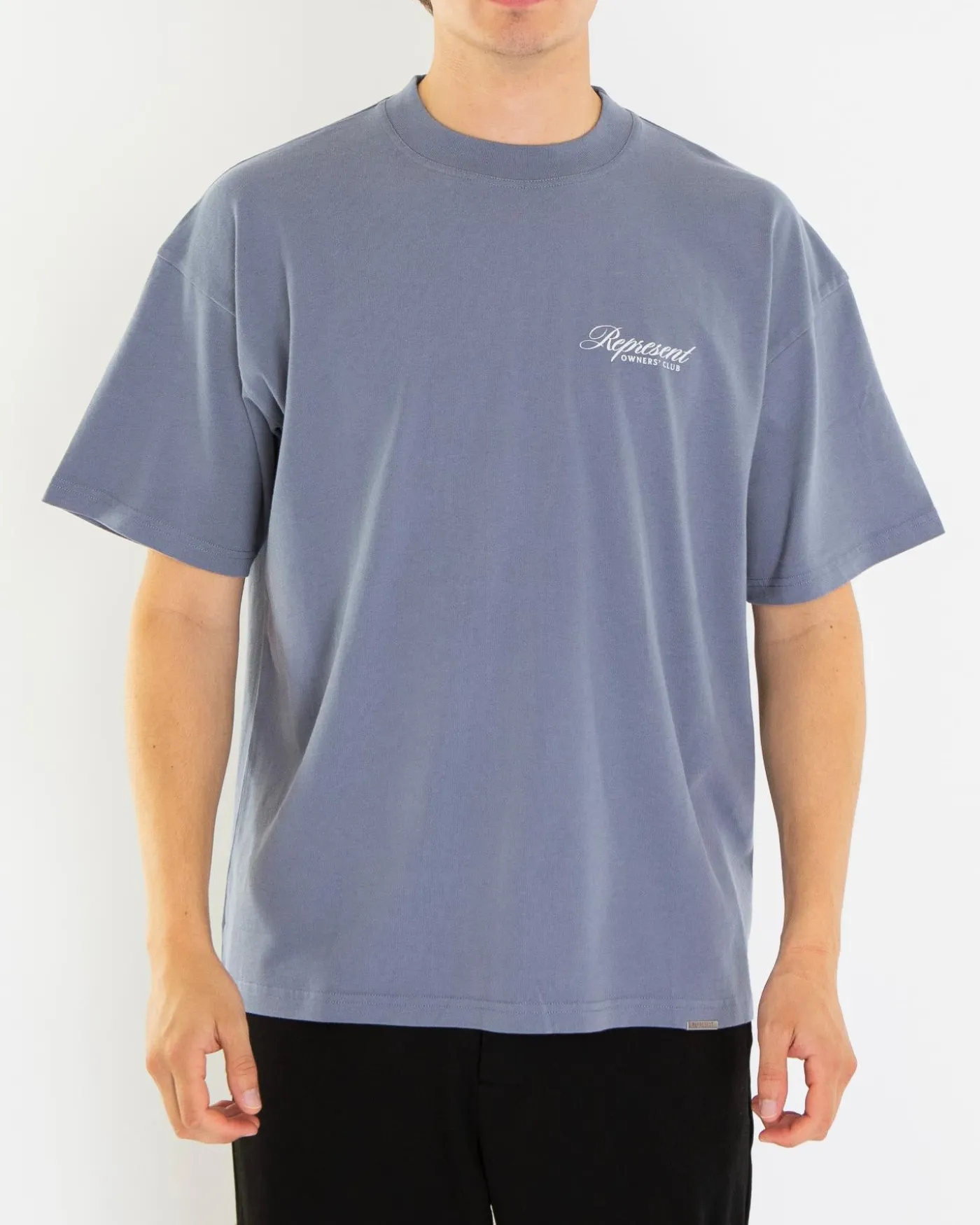 Heren Owners Script T-Shirt Blauw