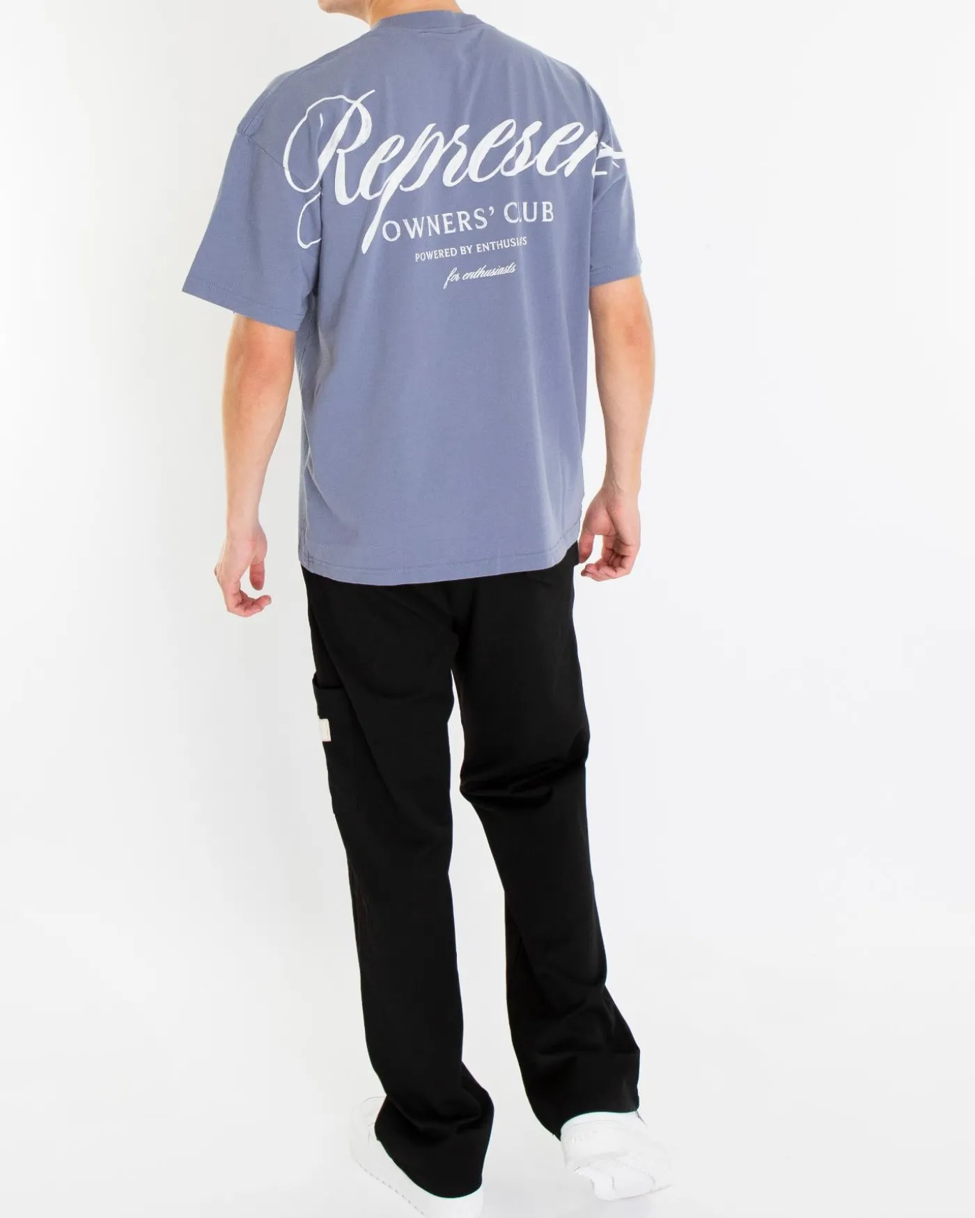 Heren Owners Script T-Shirt Blauw