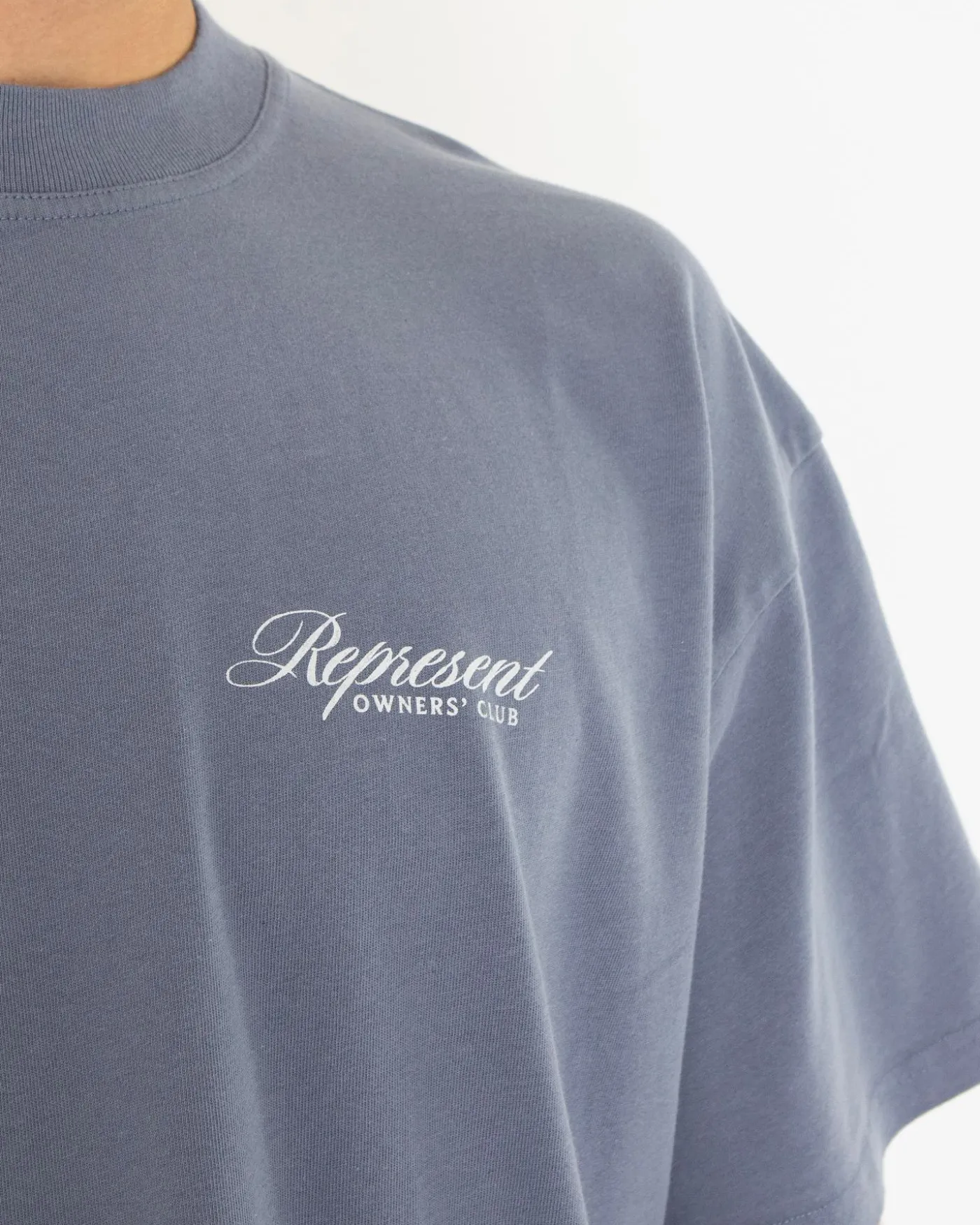 Heren Owners Script T-Shirt Blauw