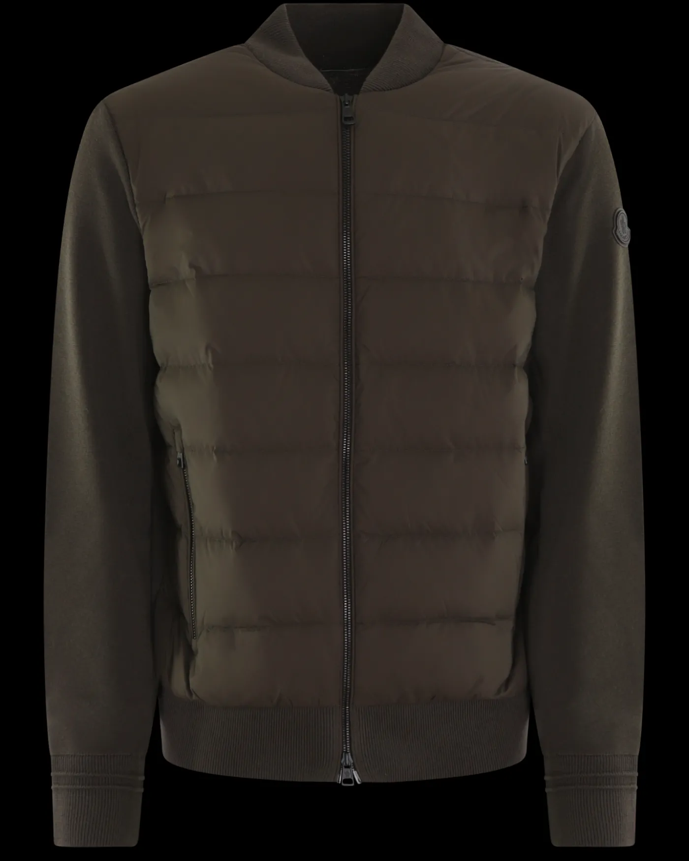 Heren Padde Wool Zip-Up Jacket Grijs