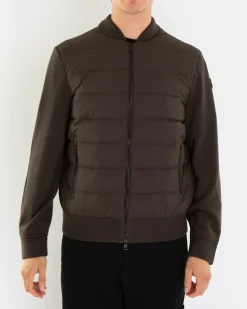Heren Padde Wool Zip-Up Jacket Grijs