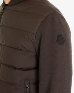 Heren Padde Wool Zip-Up Jacket Grijs