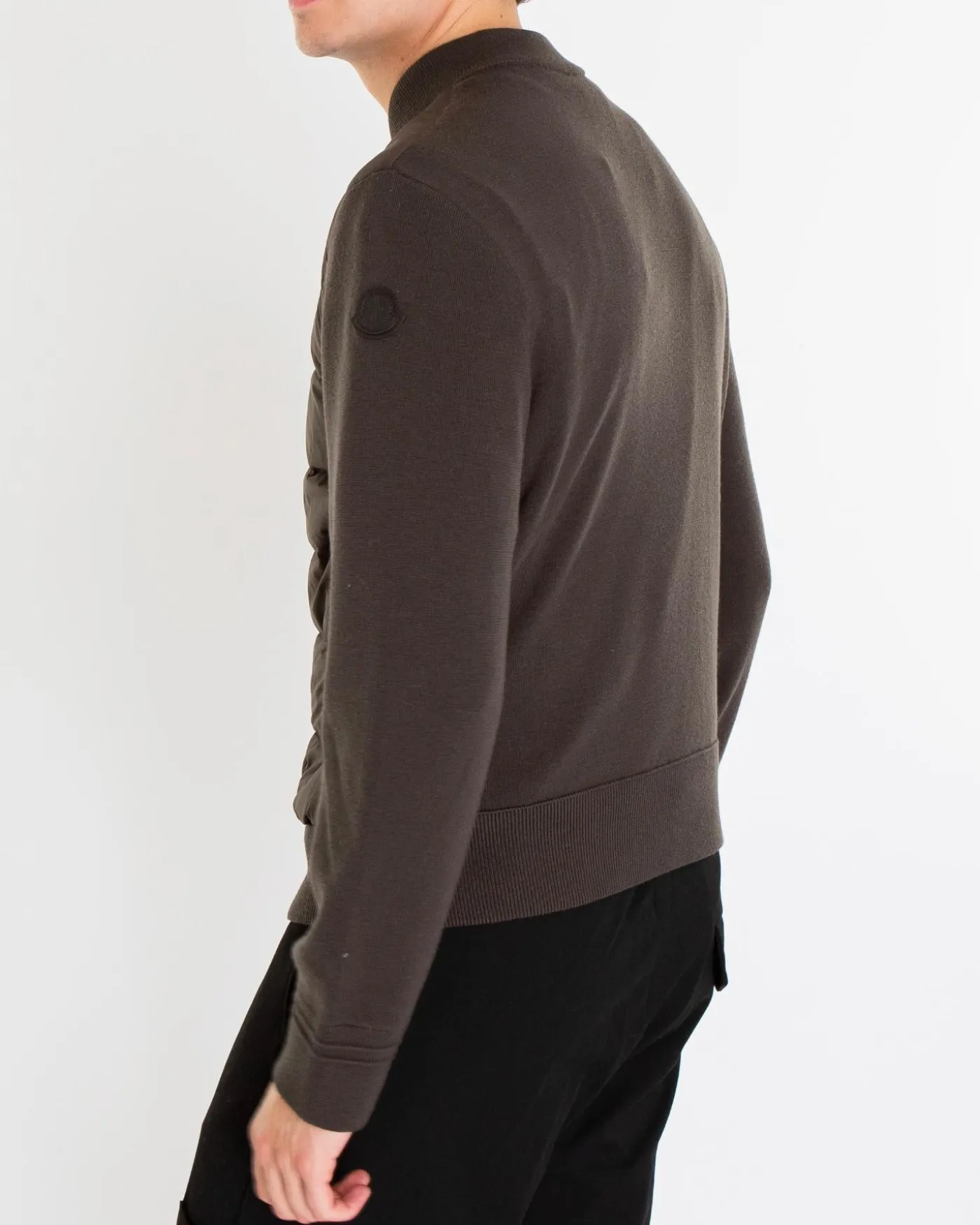 Heren Padde Wool Zip-Up Jacket Grijs