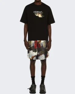 Heren Paint Arrow Skate Shirt Zwart