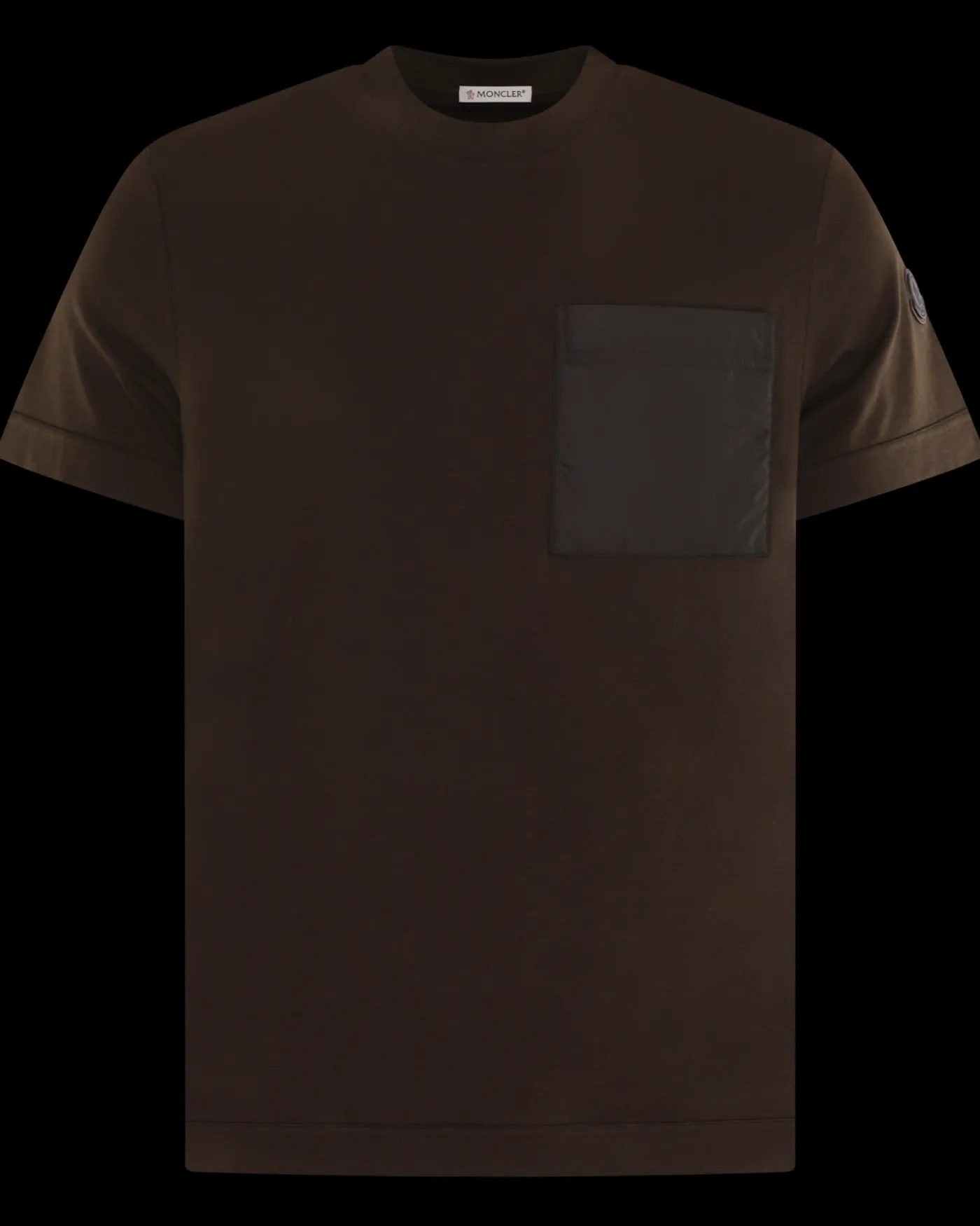 Heren Pocket T-Shirt Bruin