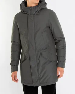 Heren Polar High Collar Parka Grijs