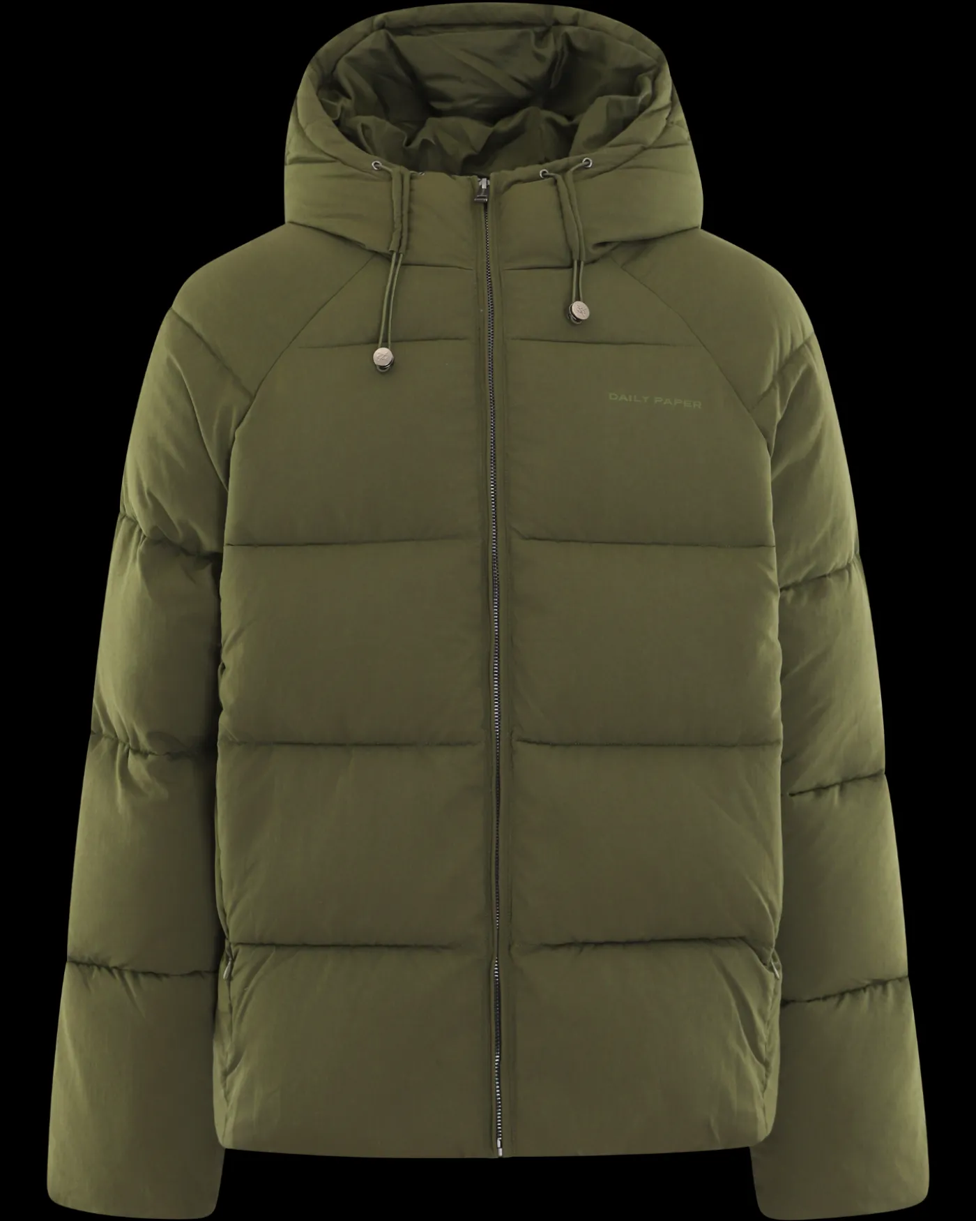 Heren Relaxed Puffer Groen