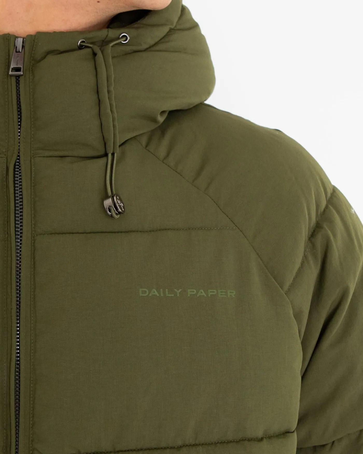 Heren Relaxed Puffer Groen
