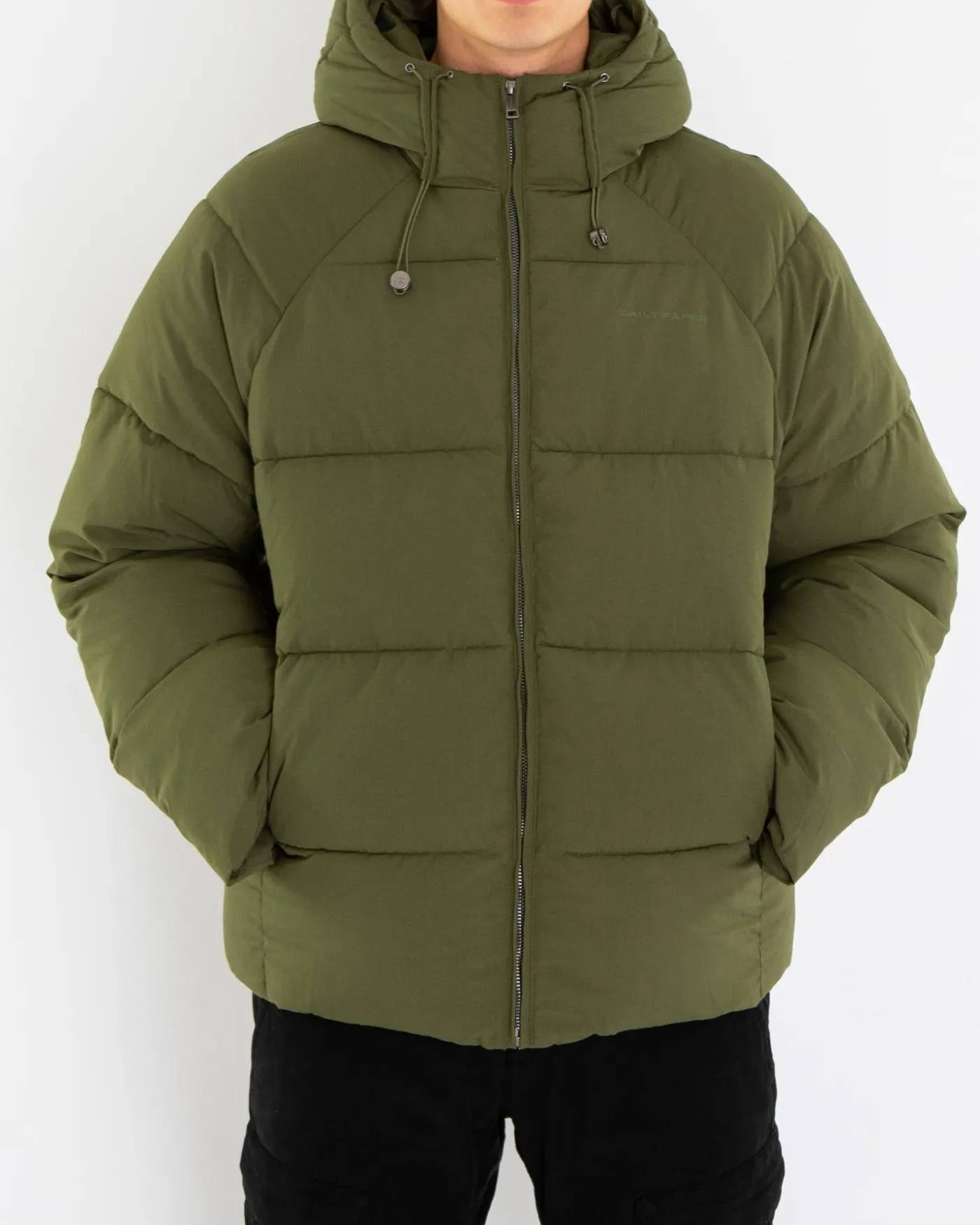 Heren Relaxed Puffer Groen