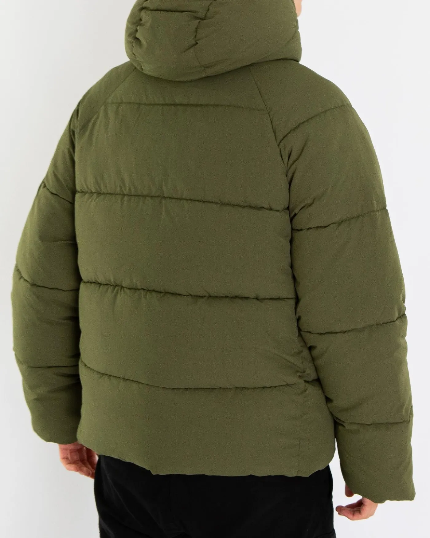 Heren Relaxed Puffer Groen