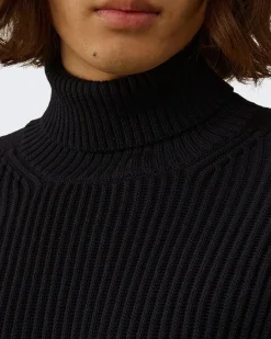 Heren Re-Wool Lens Sweater Blauw