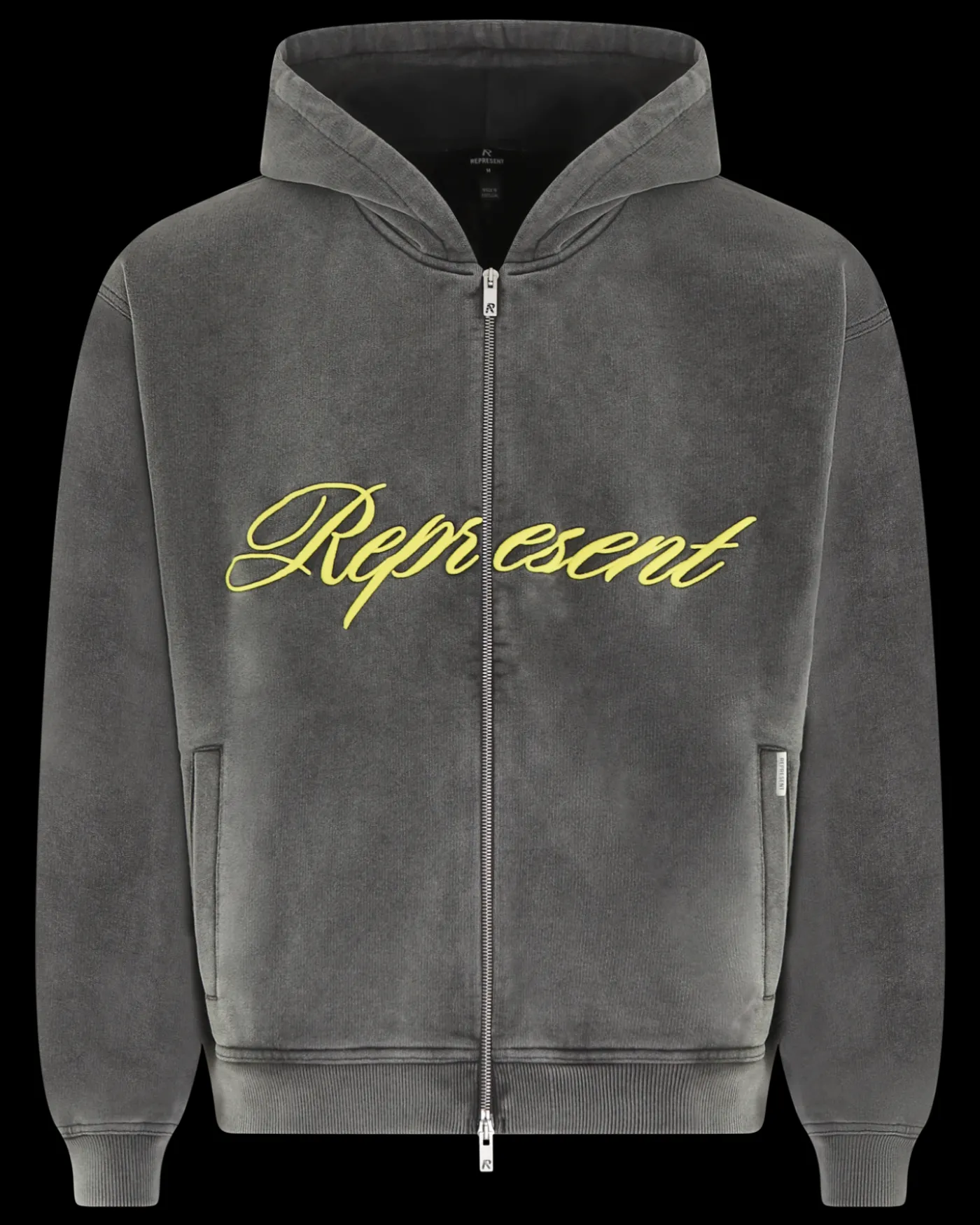 Heren Script Logo Zip Hoodie
