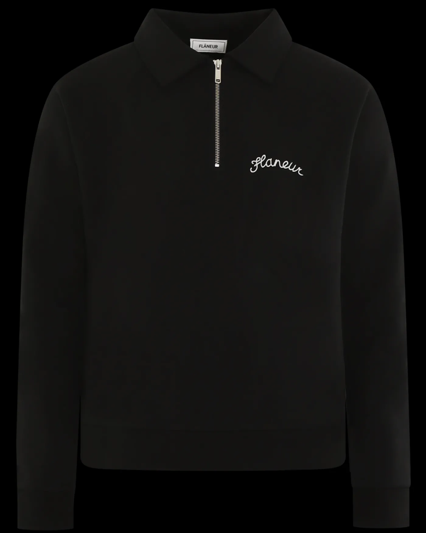 Heren Signature Sweater HalfZip Zwar