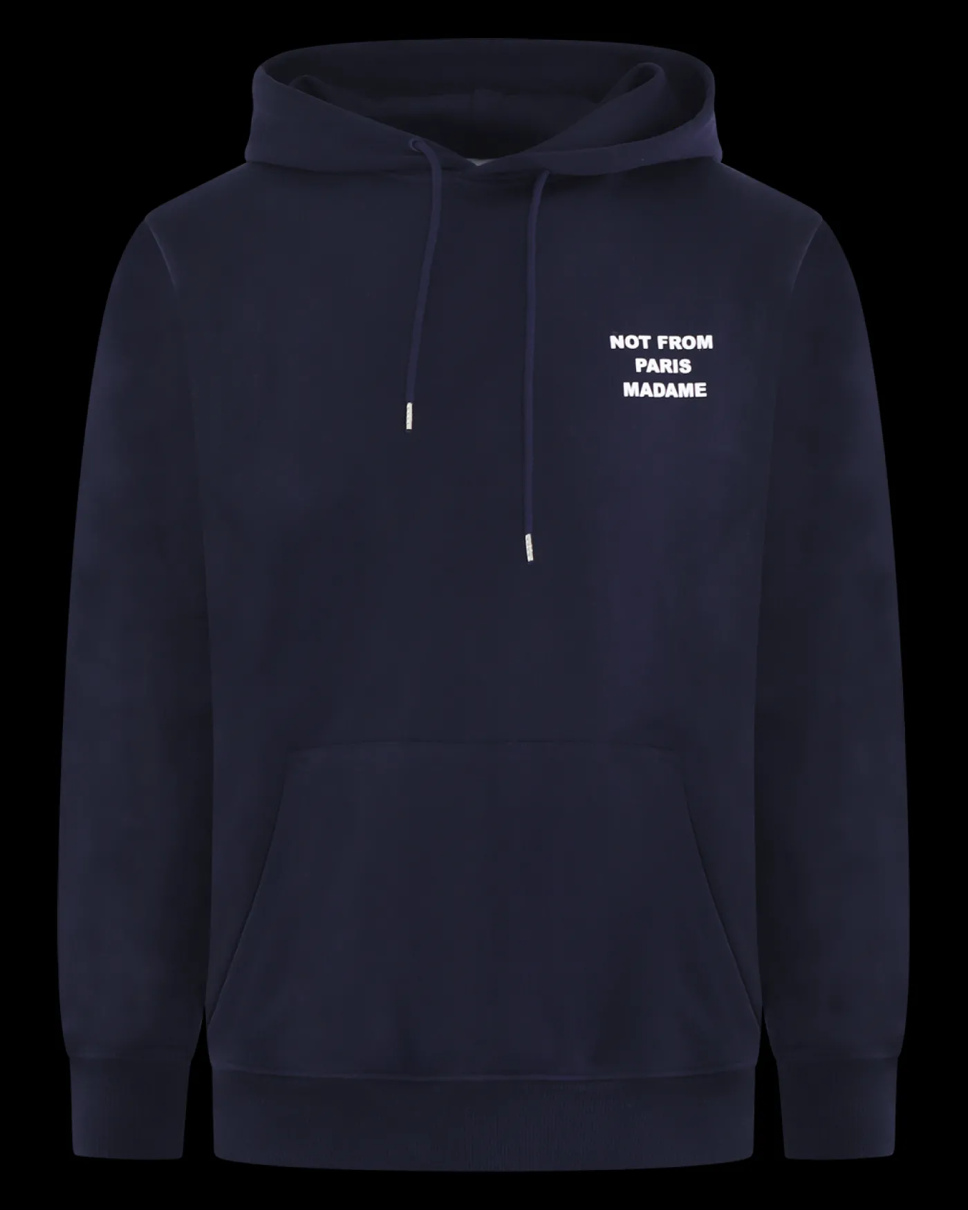 Heren Slogan Hoodie Blauw