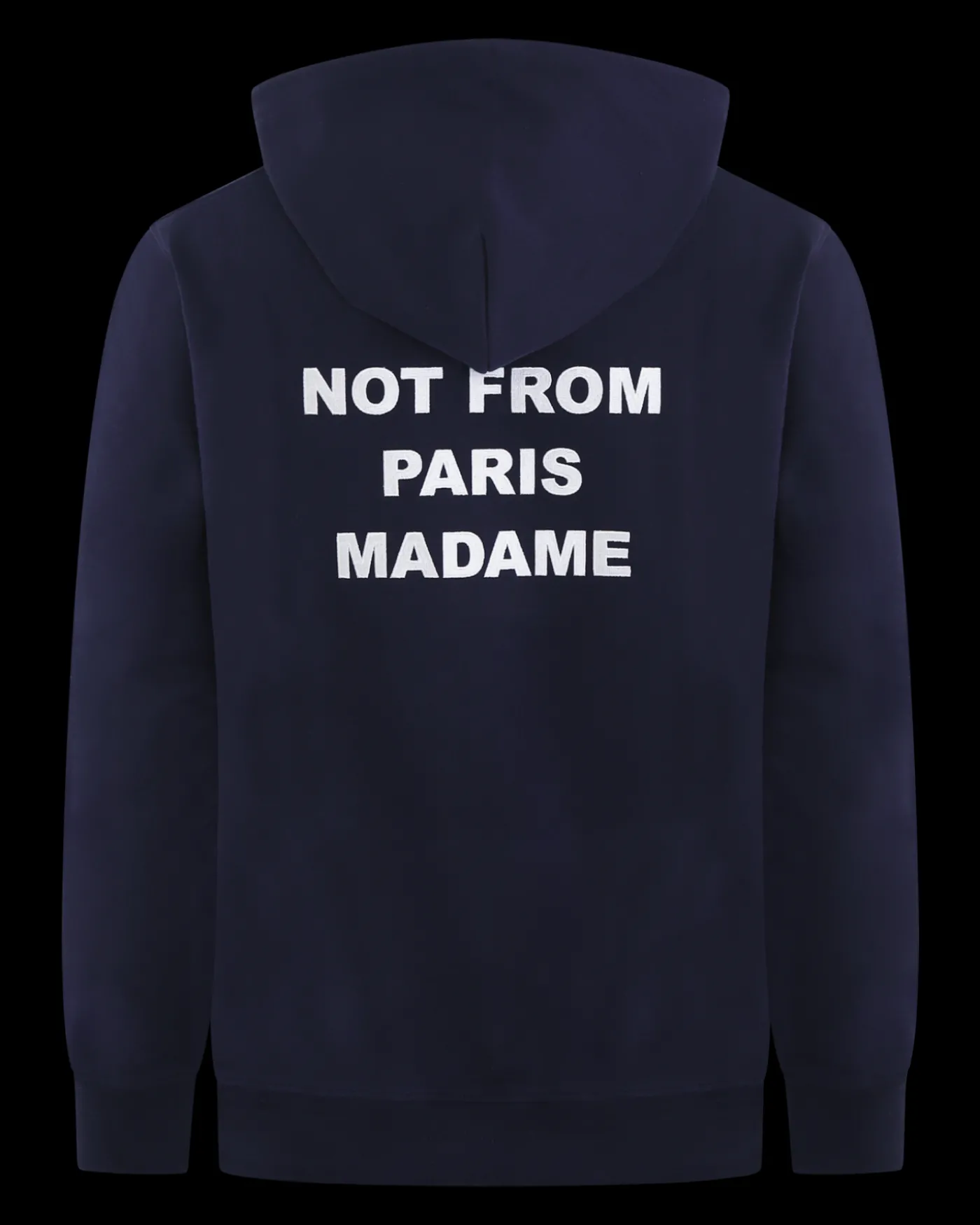 Heren Slogan Hoodie Blauw