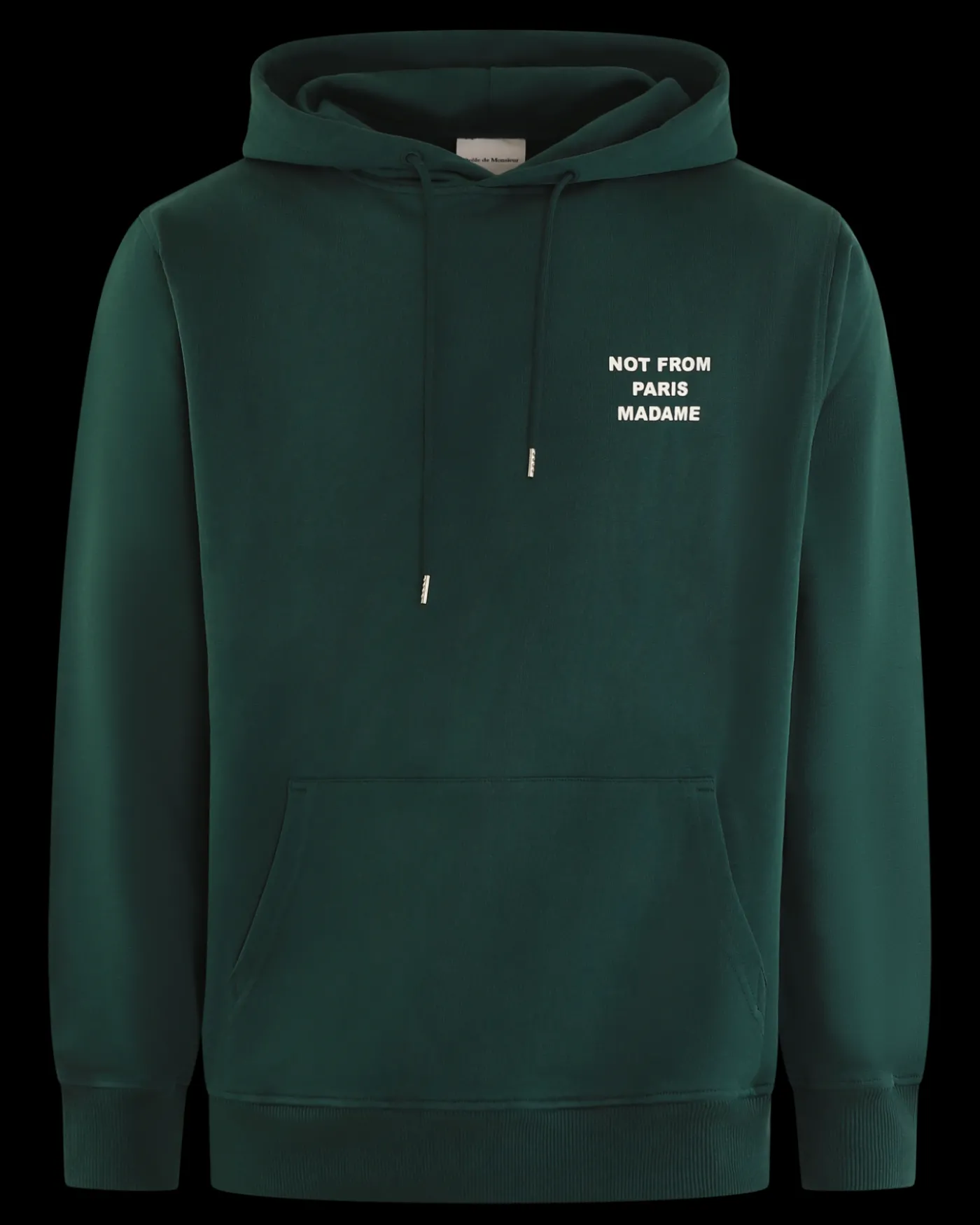 Heren Slogan Hoodie Groen