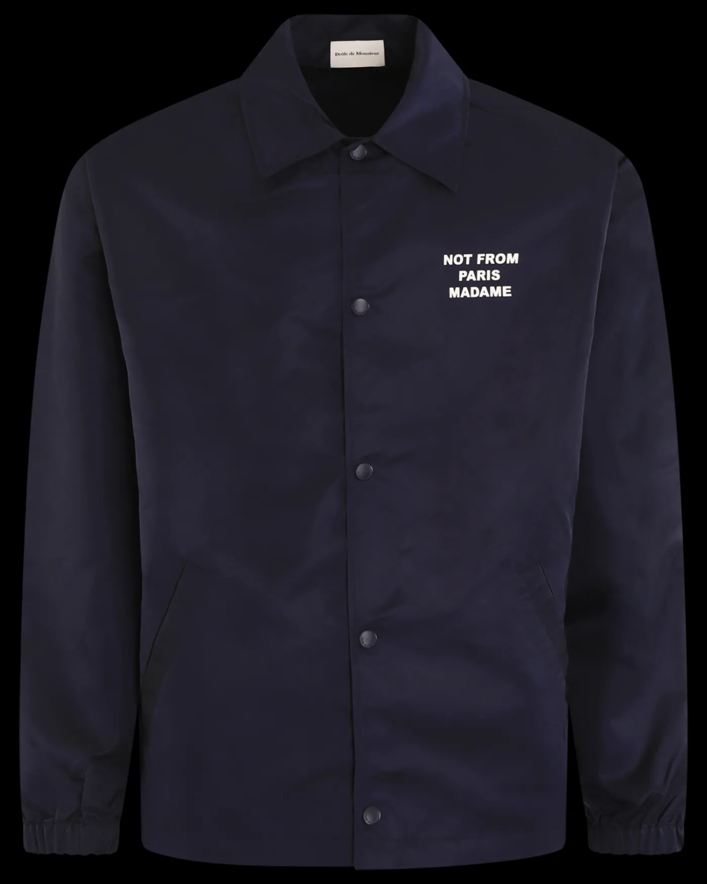 Heren Slogan Jacket Blauw