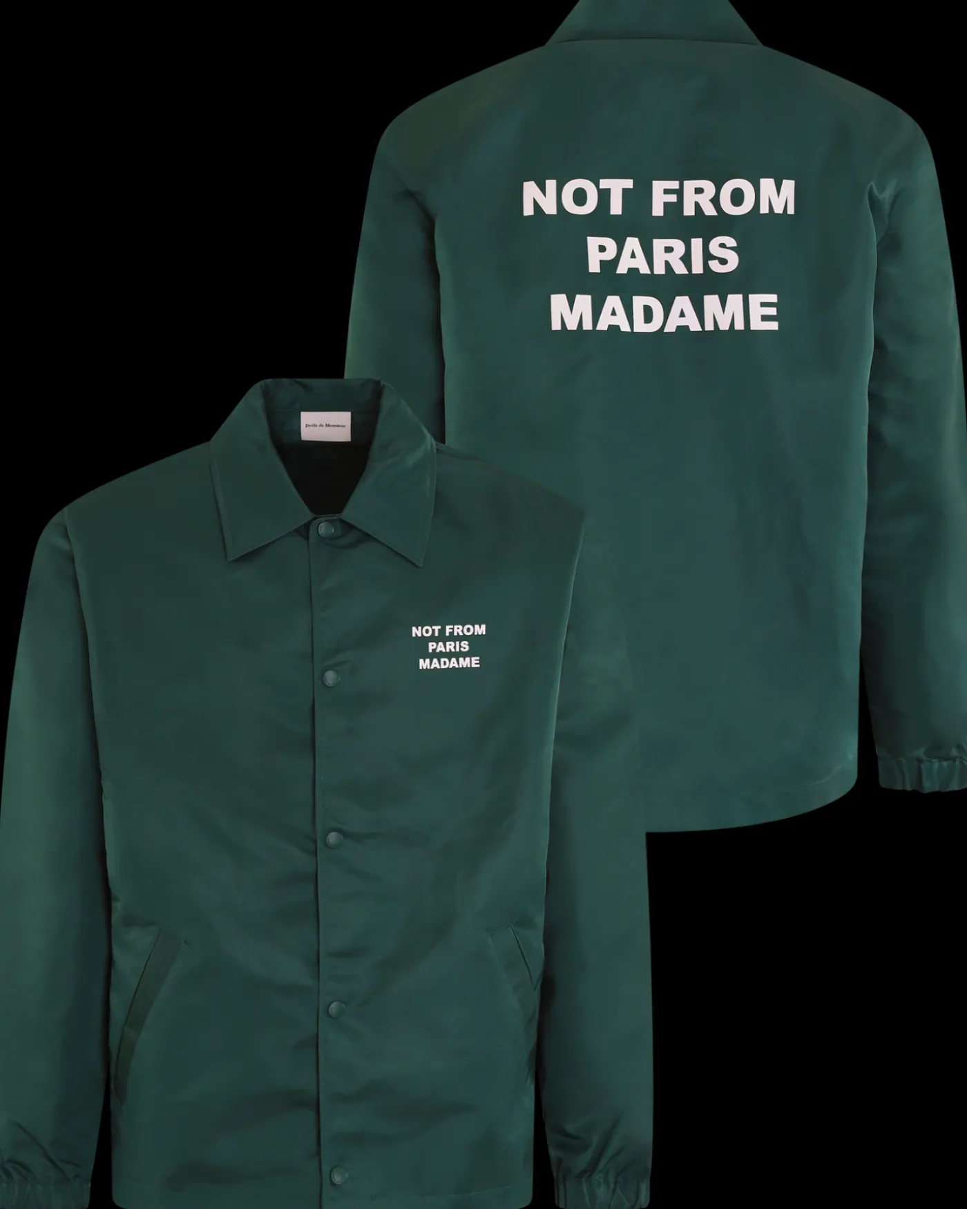 Heren Slogan Jacket Groen