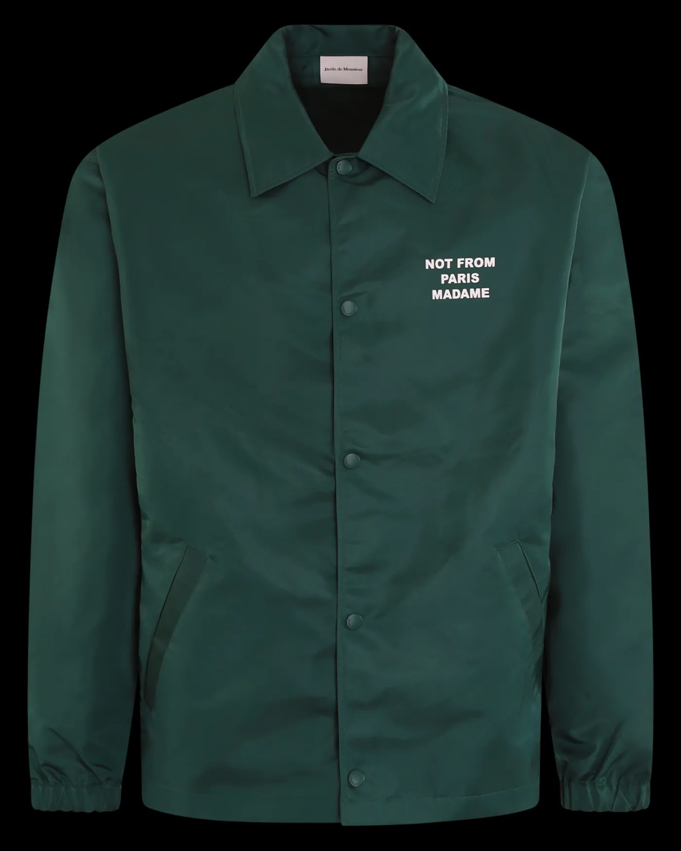 Heren Slogan Jacket Groen