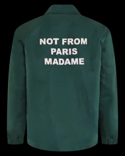 Heren Slogan Jacket Groen