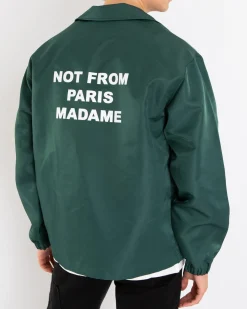Heren Slogan Jacket Groen
